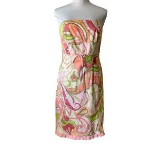 Depeche Mode Yves Cossette Paisley Petite bow at waist Strapless